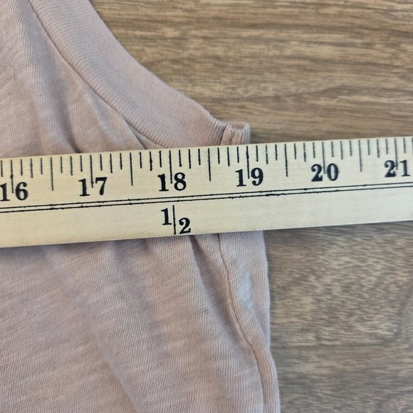 Body Women's Muscle Cropped Tee Oyster Pink Sleeveless Crew Neck  XL - Picture 9 of 11